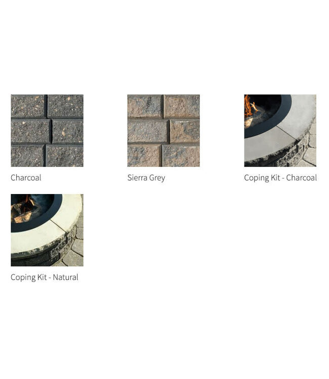 Barkman Stackstone Fire Pit Coping Kit