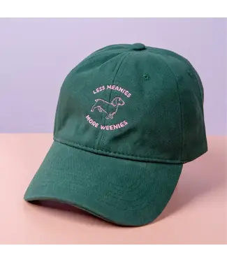 Party Mountain Paper co. Less Meanies, More Weenies Baseball Dad Hat
