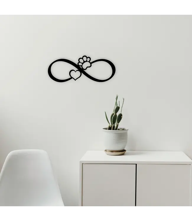 Handcrafted Metal Pet Infinity Art