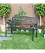 Iron Symphony- Steel and Cast Iron Garden Bench in Timeless Black