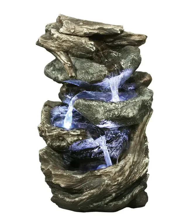 Tabletop Fountain Log/Stone Waterfall w/ LED