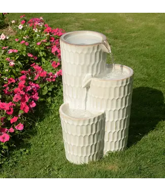 Hi-Line Gift Ltd. Ivory Ceramic Fountain
