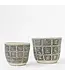 Boho Cement Flower Pot Large