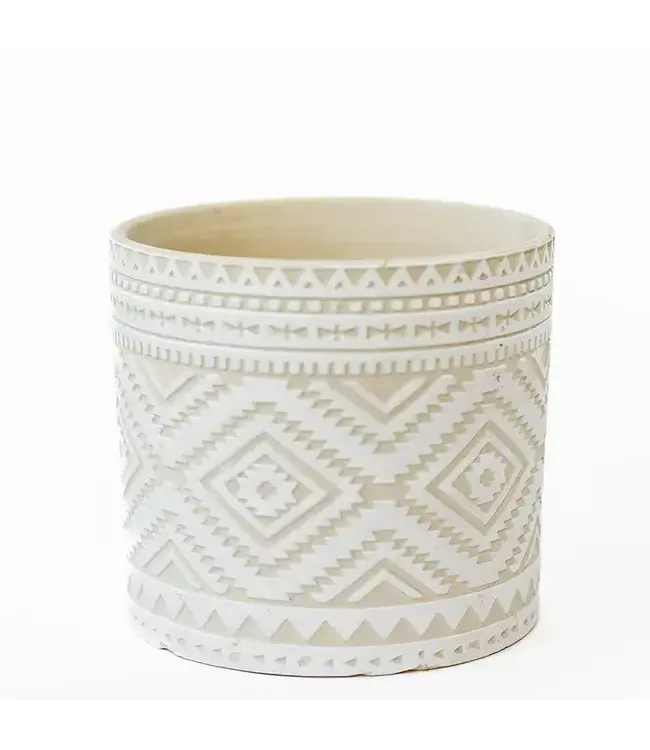 Aztec Pattern Flower Pot
