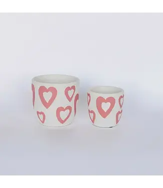 Forpost Trace Inc. Heart Terracotta Flower Pot Small