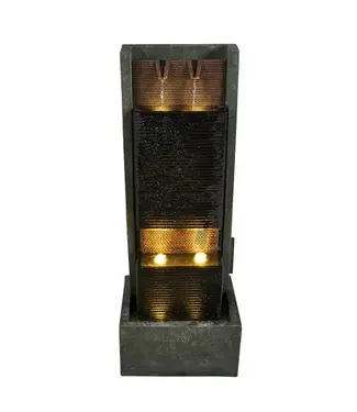 Hi-Line Gift Ltd. Rectangular Freestanding Fountain w/ LED