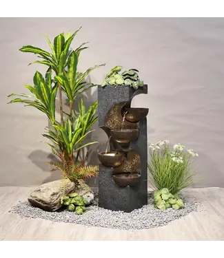 Hi-Line Gift Ltd. Stacking Bowls Fountain w/ LED