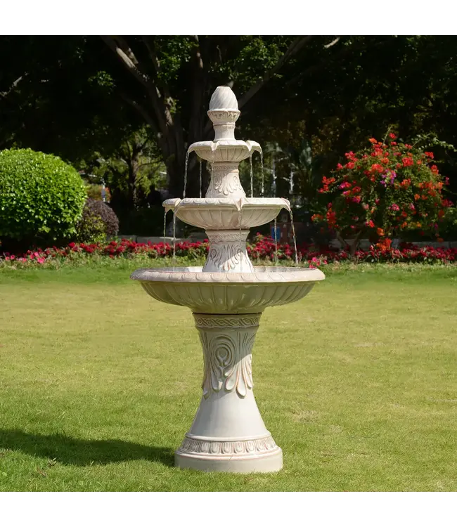 3 Tier Ivory Ceramic Foutain