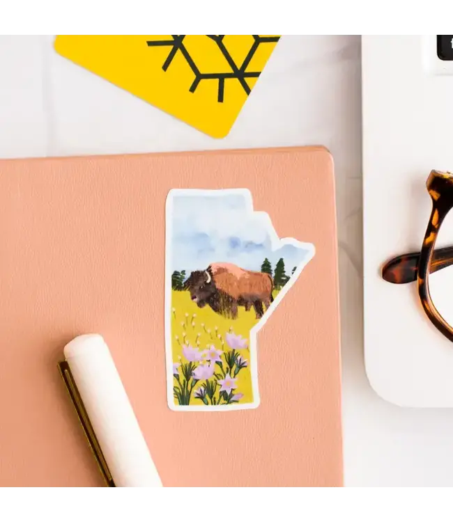 Manitoba Matte Vinyl Sticker