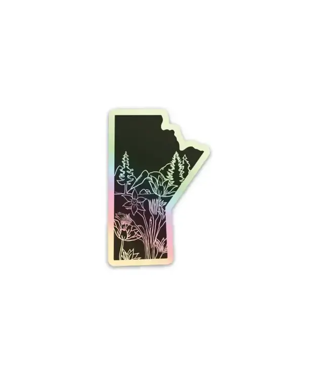 Manitoba Province Holographic Sticker