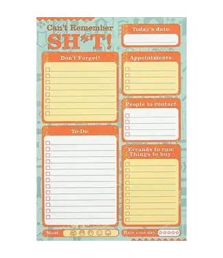 Peter Pauper Press Can't Remember Sh*t Note Pads