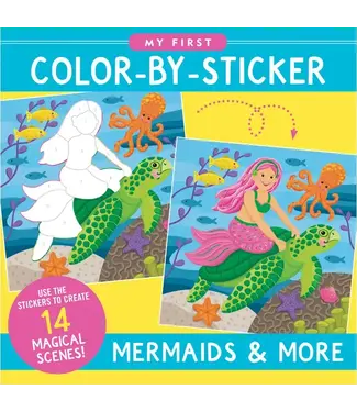 Peter Pauper Press My First Color by Sticker Book - Mermaids & More