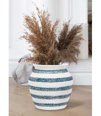 Abbott Collection Large Striped Urn Planter