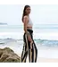Bold Abstract Tie Dye Bali Pant in Grey & Gold