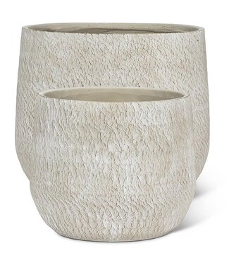 Abbott Collection Cream Rough Texture Planter Large