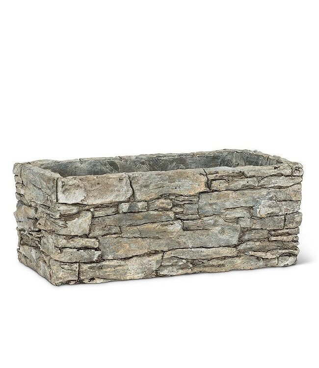 Medium Rectangle Stack Stone Planter