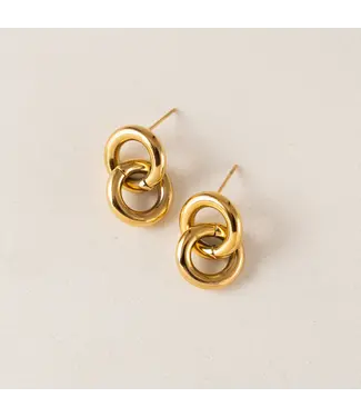 Lover's Tempo Linx Earrings Gold
