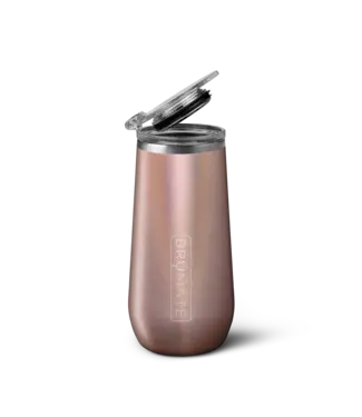 BruMate BruMate Champagne Flute  Glitter Rose Gold