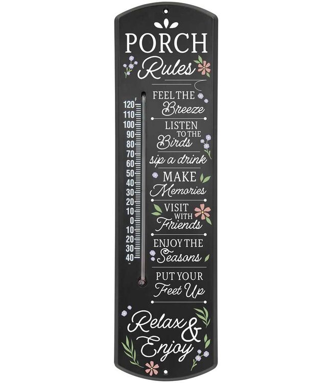 Thermometer Porch Rules