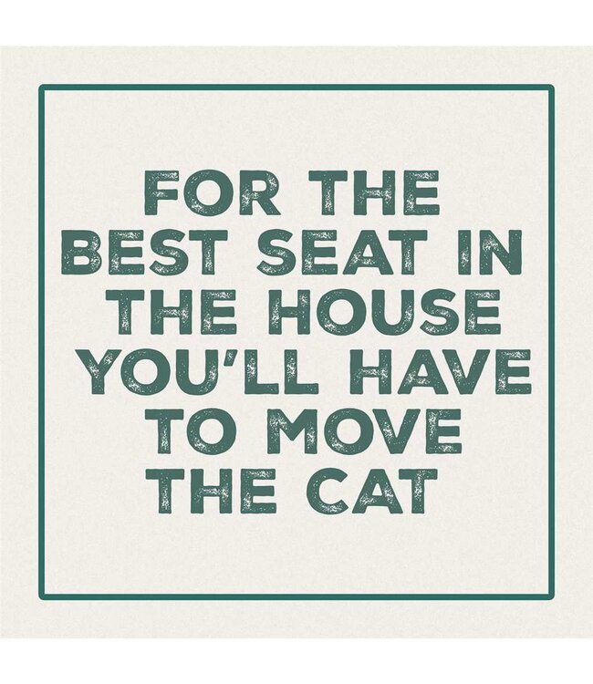 Coaster 4" Sq Move The Cat