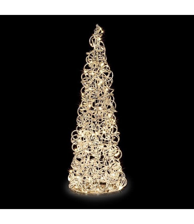 Medium Loopy Aluminum Tree with 300 Micro LED