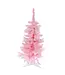 3' Spruce Pink Xmas Tree Pvc 120 Normal Tips W/Plastic Stand