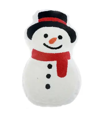 IH Casa Decor Cotton Embroidered Cushion (Snowman)