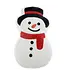 Cotton Embroidered Cushion (Snowman)