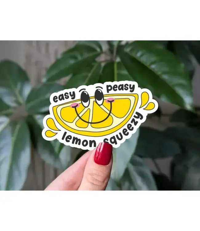 Easy Peasy Vinyl Sticker