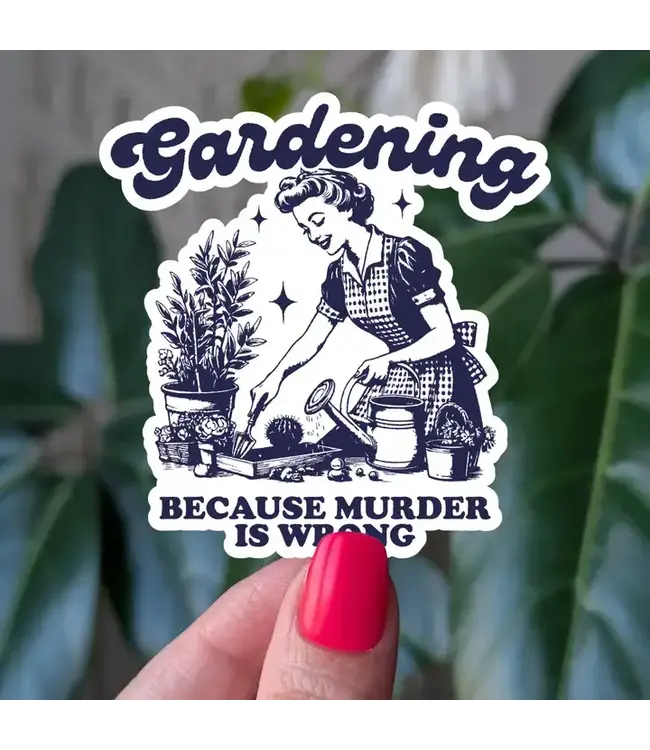Gardening Vinyl Sticker