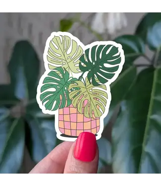 Moonlit Creations Monstera Vinyl Sticker