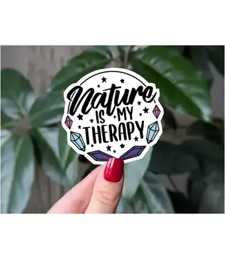 Moonlit Creations Nature is my Therapy Vinyl Sticker