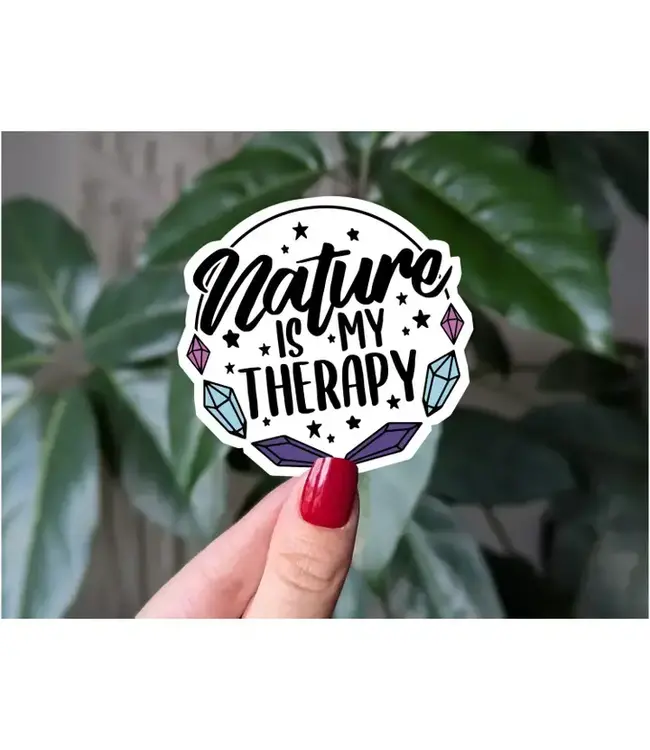 Nature is my Therapy Vinyl Sticker