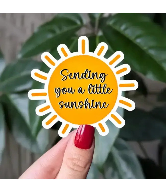 Sending you a Little Sunshine Vinyl Sticker
