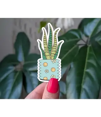Moonlit Creations Snake Plant Vinyl Sticker