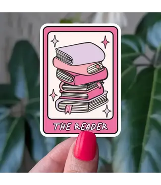 Moonlit Creations The Reader Vinyl Sticker