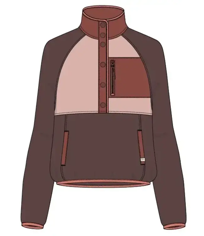 Women's Tara Quarter Snap Berber Pullover