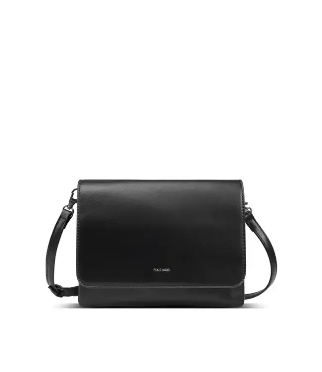 Gianna - Recycled Vegan Crossbody Bag - Black