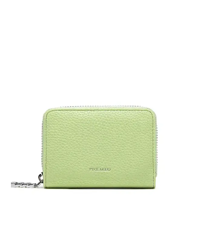 Kimi - Recycled Vegan Card Wallet - Lime Pebbled