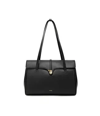 Pixie Mood Lock - Recycled Vegan Tote - Black Pebbled