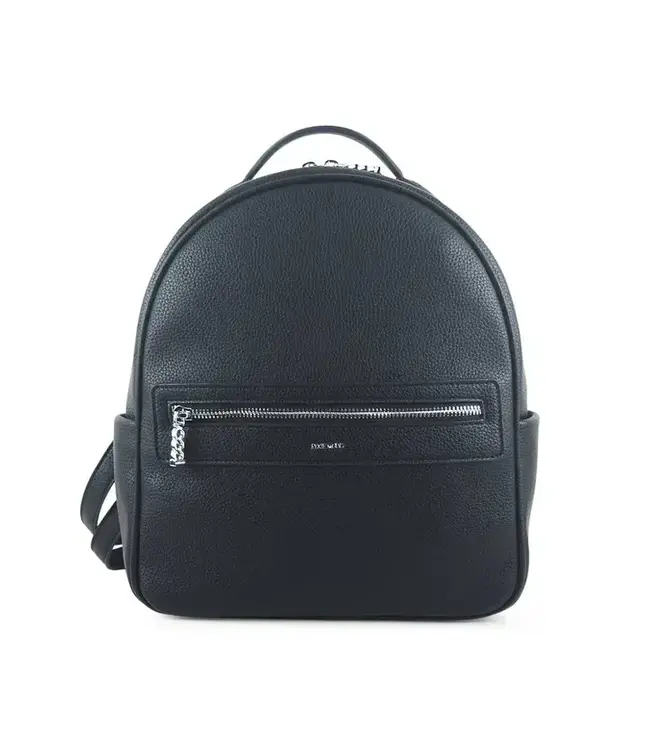 Hannah - Recycled Vegan Backpack - Black Pebbled