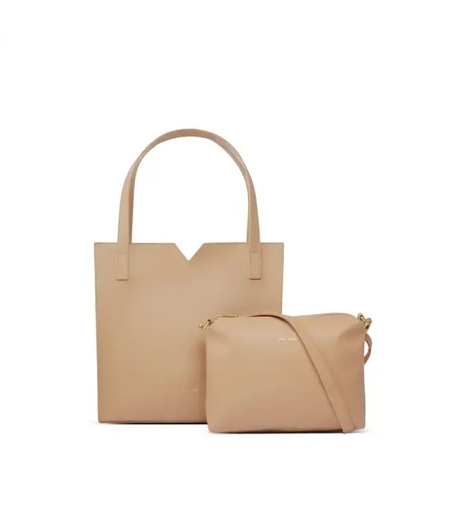 Alicia II - Recycled Vegan Tote Bag - Sand