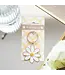 Daisy Flower Enamel Keyring