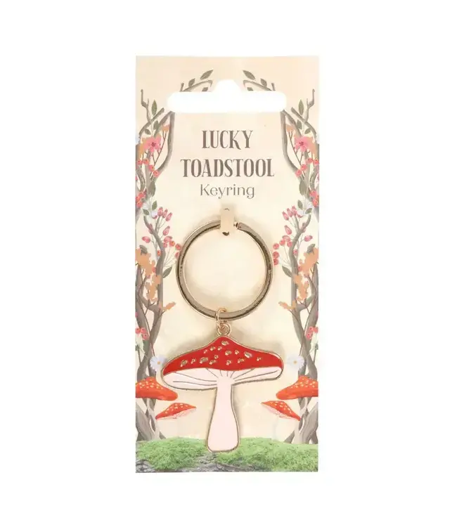 Lucky Toadstool Keyring