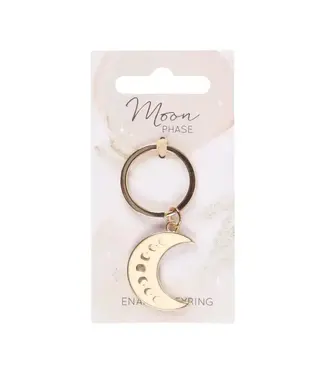 Something Different Wholesale Moon Phase Crescent Enamel Keyring