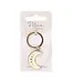 Moon Phase Crescent Enamel Keyring
