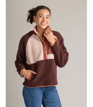 LIV Outdoor Women's Tara Quarter Snap Berber Pullover