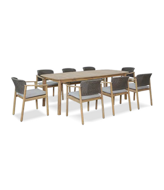 My Patio FREEPORT 9Pc Acacia Dining Set