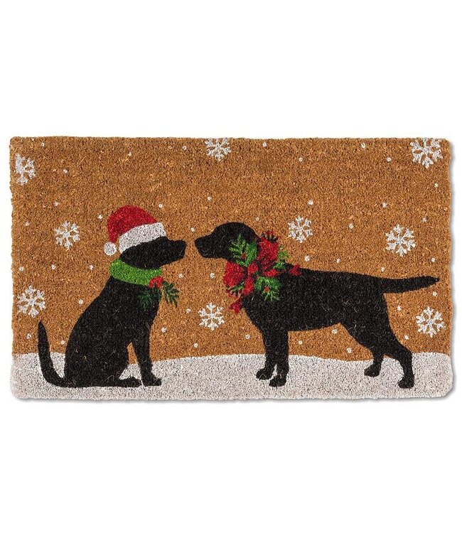 Christmas Dogs Doormat