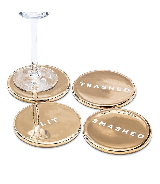 Drunk Expressions Coasters-Set of 4 single